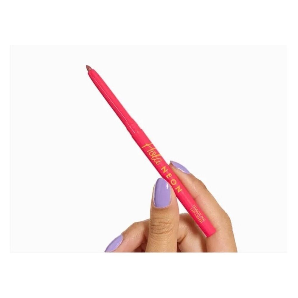 Hola Neon Trace Me Lip Liner Afterglow Nude Brown Matte Crayon - Picture 2 of 4